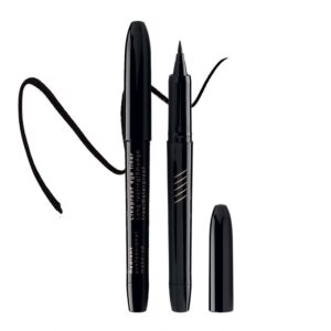 Med den skønne filtpen er denne flydende liner let at håndterer. Den giver et intens look og en lækker finish. alle nuancerne er mørke, så dette er for at skabe dybde. Denne sorte flydene eyeliner er fantastisk.